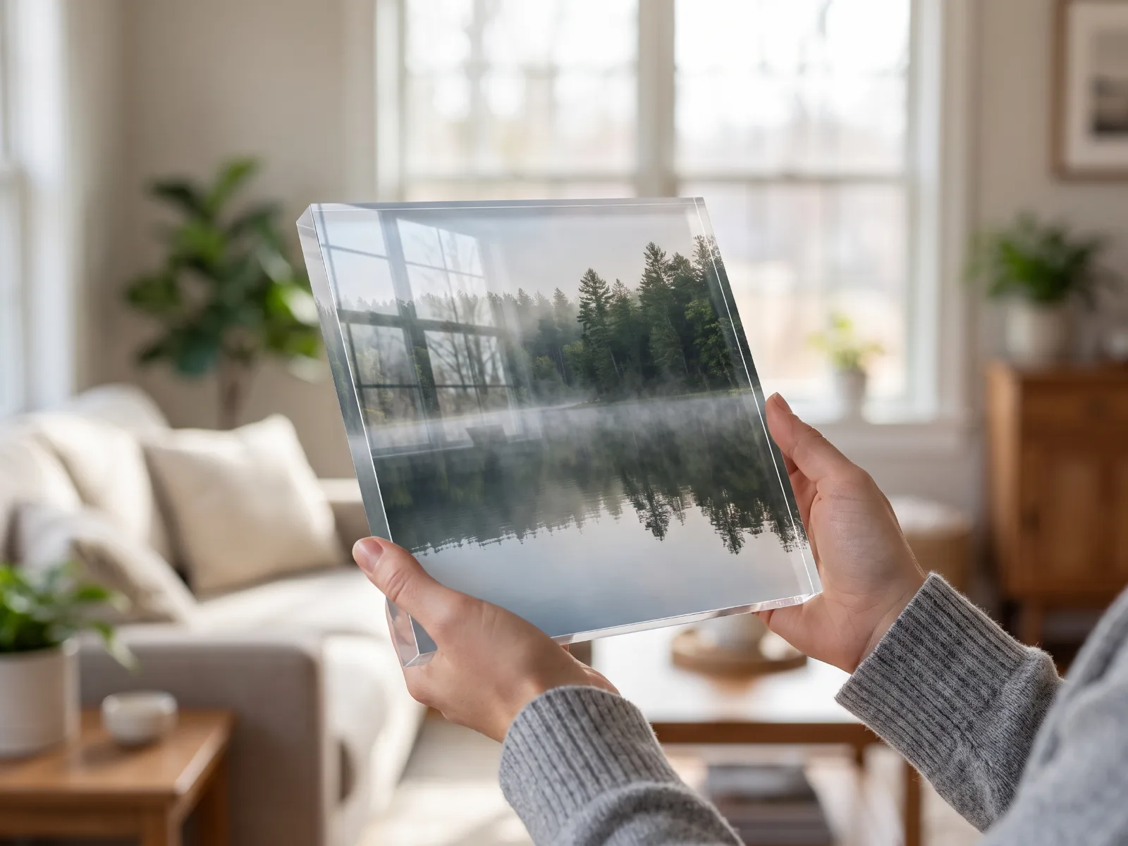 Acrylic Prints held in hand