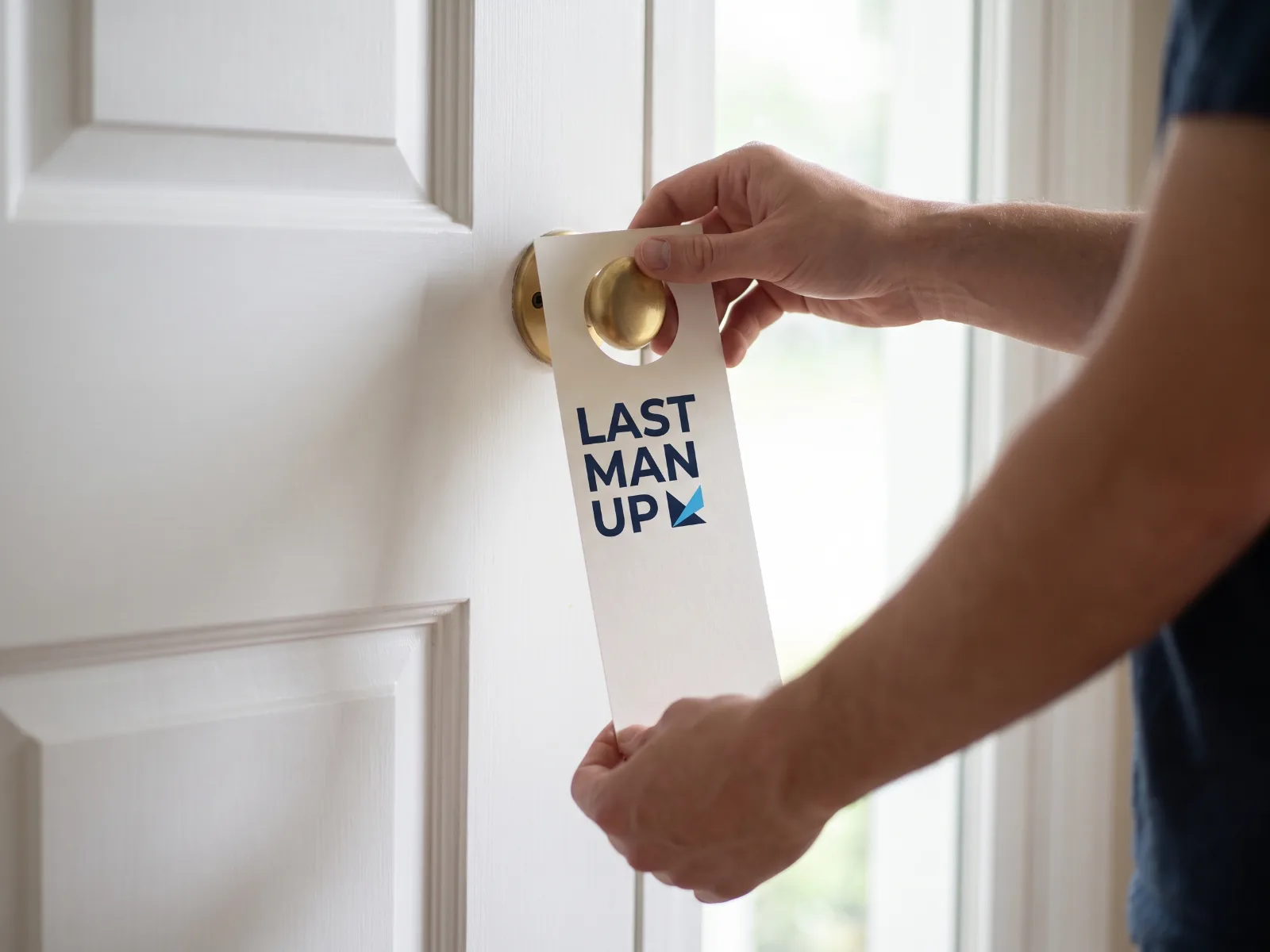 Door Hangers held in hand