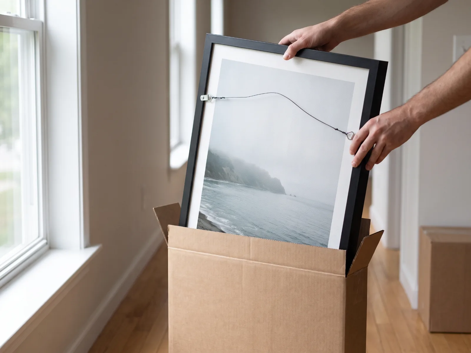 Ready-to-Hang Framed Posters held in hand