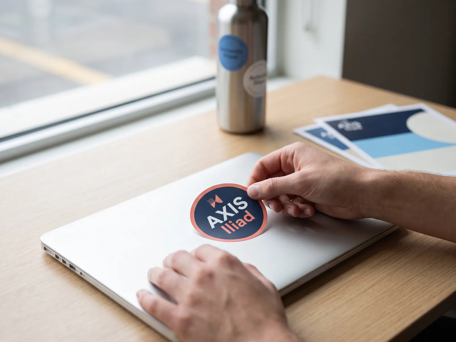 Stickers & Labels held in hand