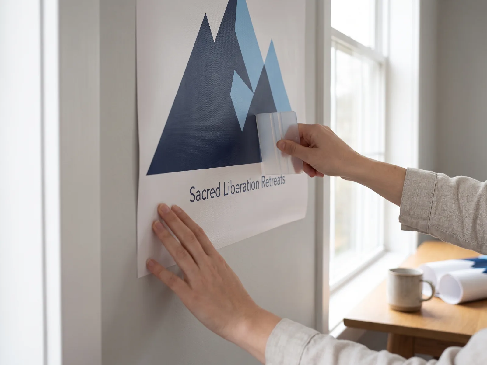 Wall Decals held in hand