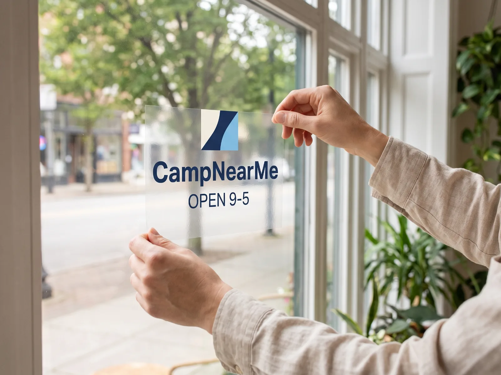 Window Clings held in hand